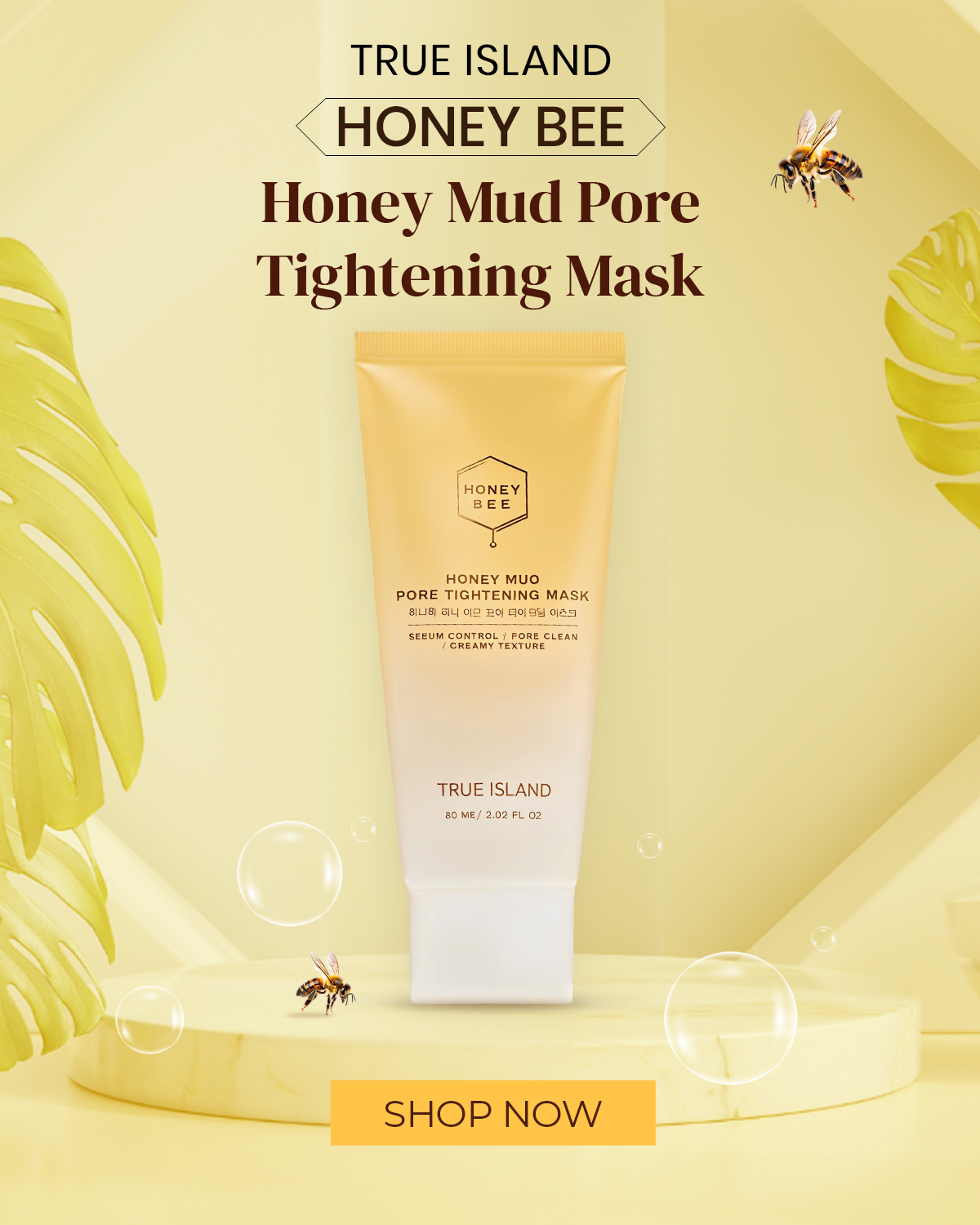 Honey Bee Honey Mud Pore Tightening Mask